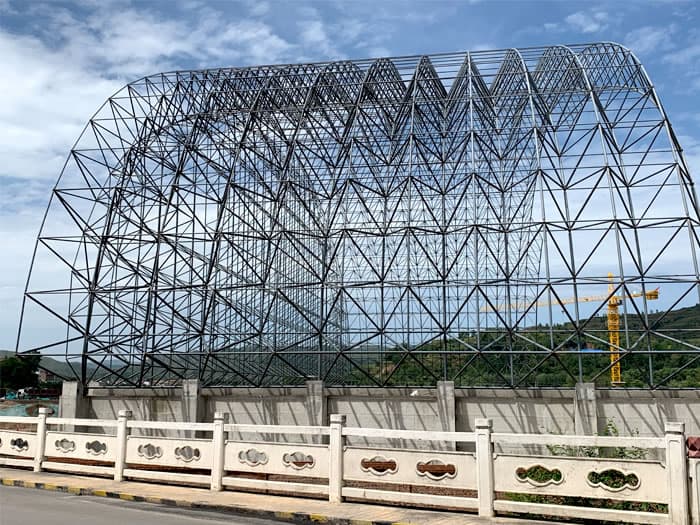 思茅水泥厂网架安装